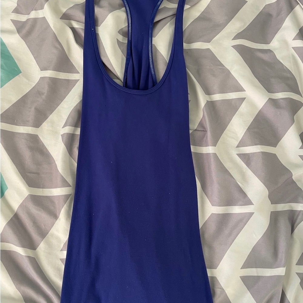 blue lululemon tank top size 8